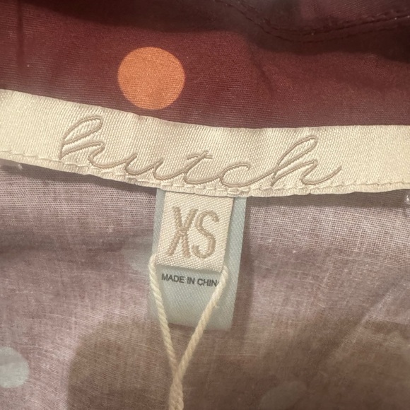 Hutch Polka Dot Peplum Blouse Size XS - Picture 4 of 6